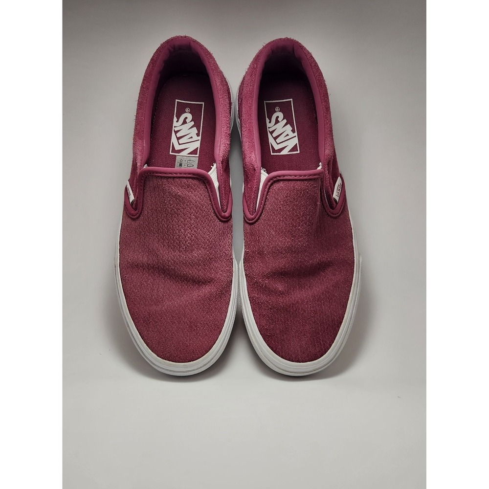 VANS Slip-On Low Top "Dry Rose" Maroon Sneakers Casual Woman's US 8 Men's US 6.5 - Picture 6 of 8